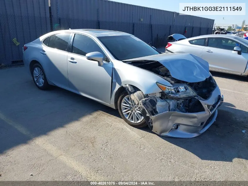 2014 Lexus Es 350 VIN: JTHBK1GG3E2111549 Lot: 40261075