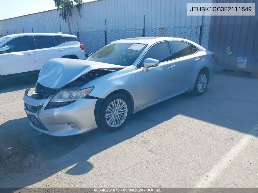 2014 Lexus Es 350 VIN: JTHBK1GG3E2111549 Lot: 40261075