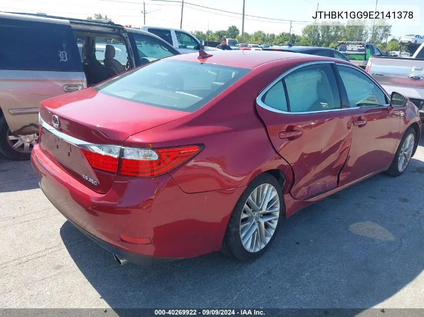 JTHBK1GG9E2141378 2014 Lexus Es 350