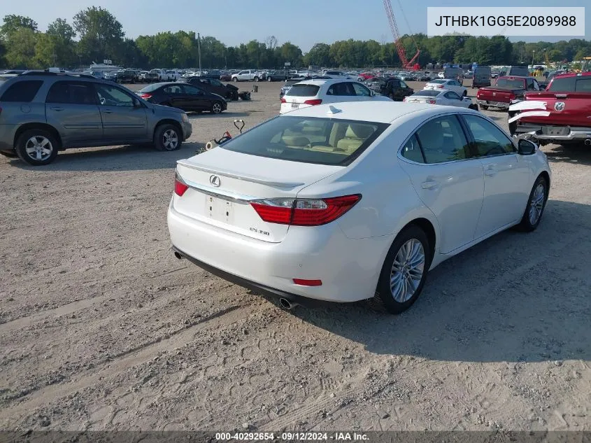 JTHBK1GG5E2089988 2014 Lexus Es 350