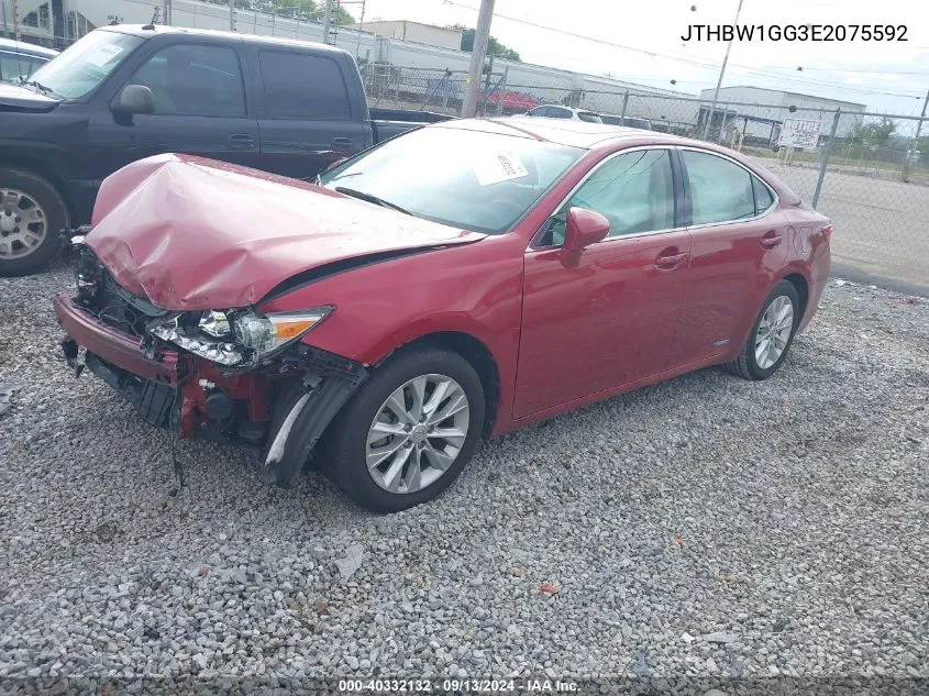 2014 Lexus Es 300H 300H VIN: JTHBW1GG3E2075592 Lot: 40332132