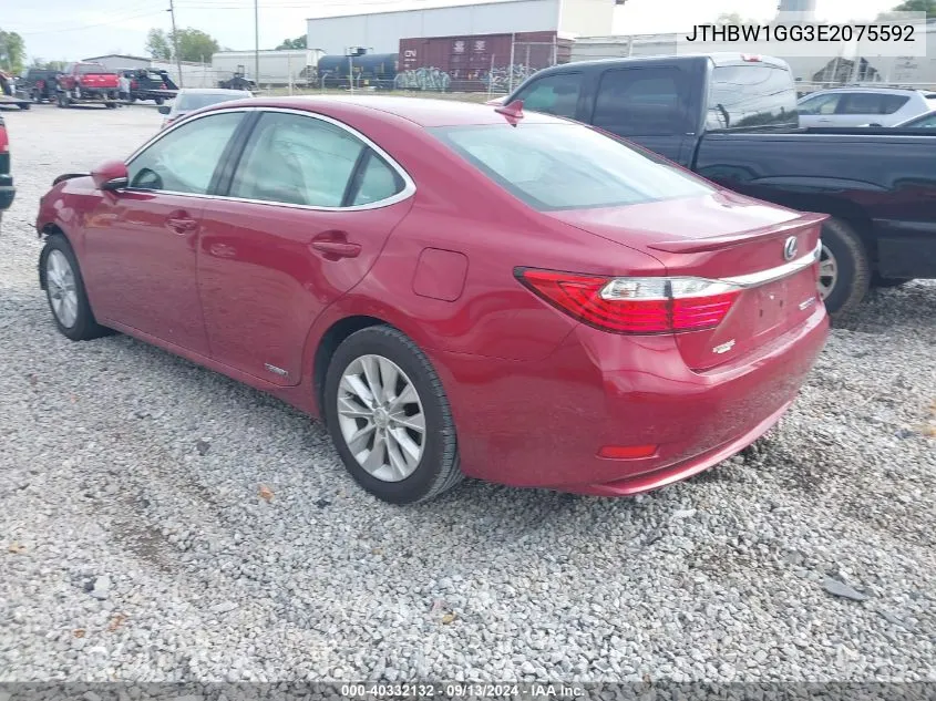 2014 Lexus Es 300H 300H VIN: JTHBW1GG3E2075592 Lot: 40332132