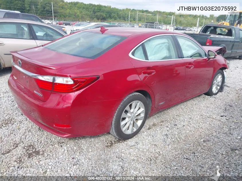 2014 Lexus Es 300H 300H VIN: JTHBW1GG3E2075592 Lot: 40332132