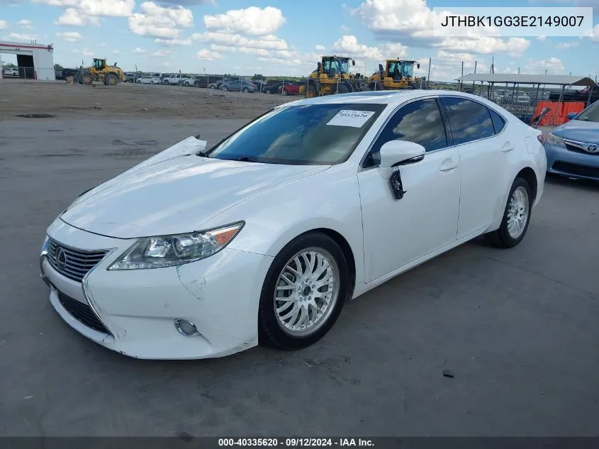 JTHBK1GG3E2149007 2014 Lexus Es 350