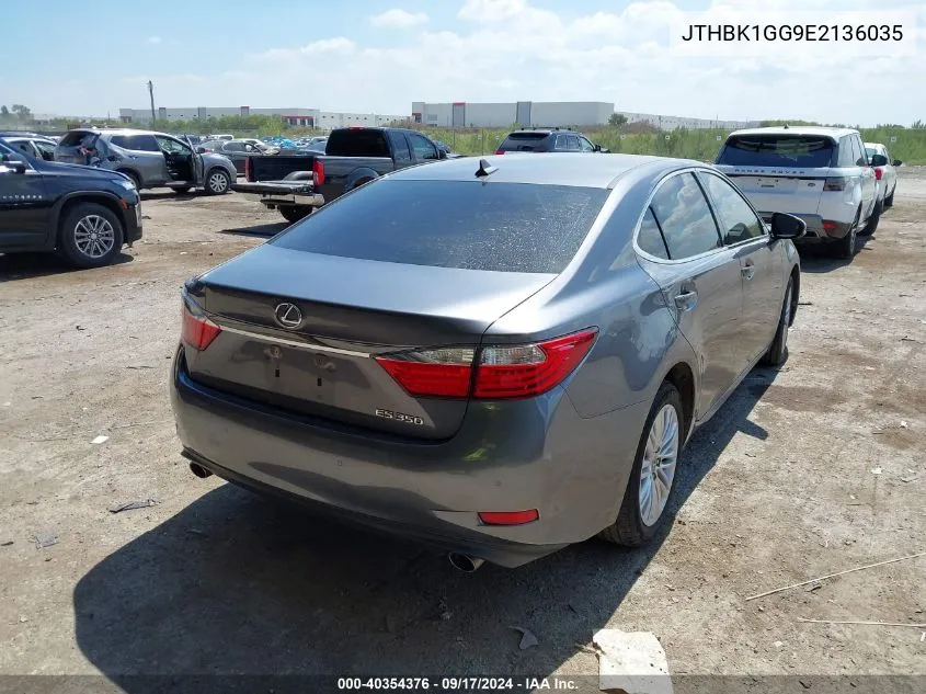 2014 Lexus Es 350 VIN: JTHBK1GG9E2136035 Lot: 40354376