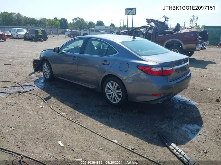 2014 Lexus Es 350 VIN: JTHBK1GG1E2097151 Lot: 40364682