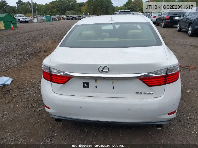 2014 Lexus Es 350 VIN: JTHBK1GG2E2091617 Lot: 40364794