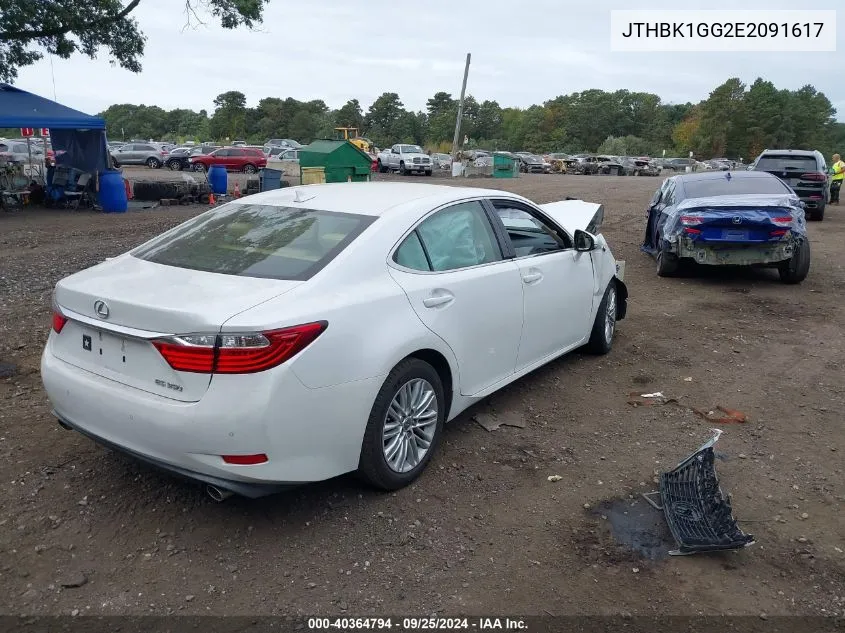 JTHBK1GG2E2091617 2014 Lexus Es 350