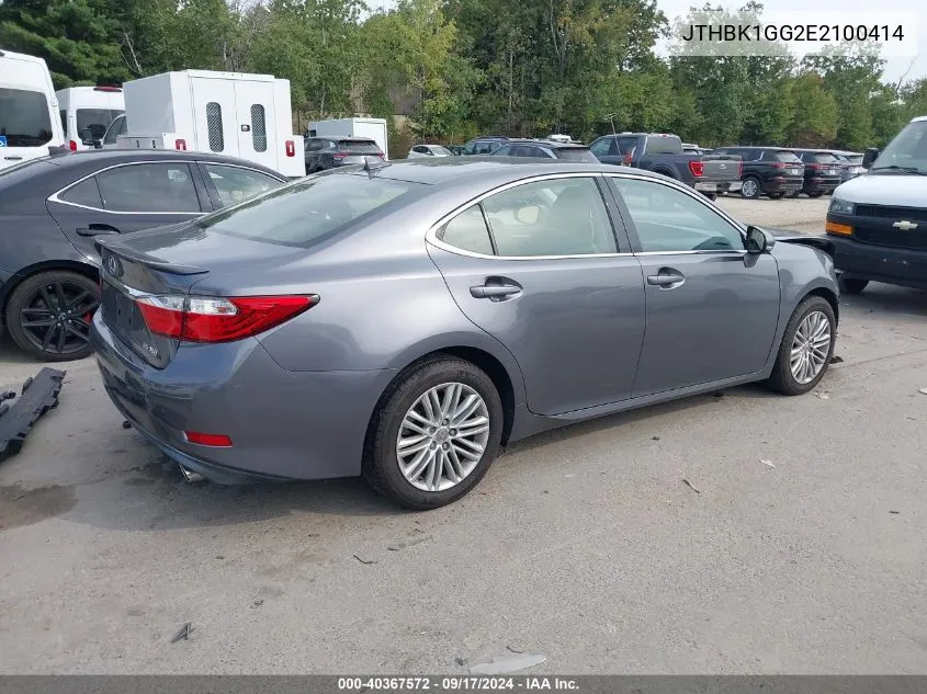 JTHBK1GG2E2100414 2014 Lexus Es 350