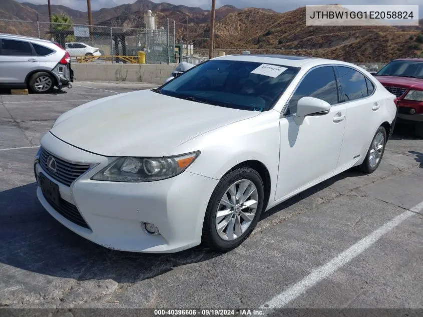 2014 Lexus Es 300H VIN: JTHBW1GG1E2058824 Lot: 40396606