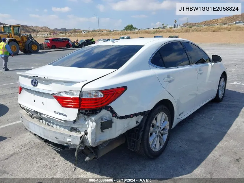 2014 Lexus Es 300H VIN: JTHBW1GG1E2058824 Lot: 40396606