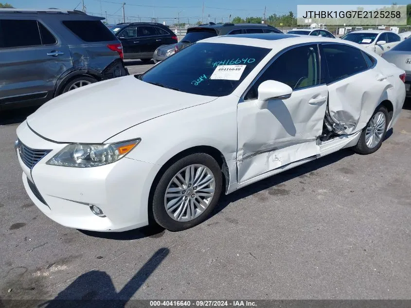 2014 Lexus Es 350 VIN: JTHBK1GG7E2125258 Lot: 40416640