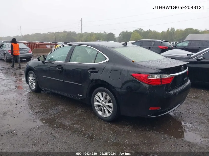 2014 Lexus Es 300H VIN: JTHBW1GG5E2043131 Lot: 40434230