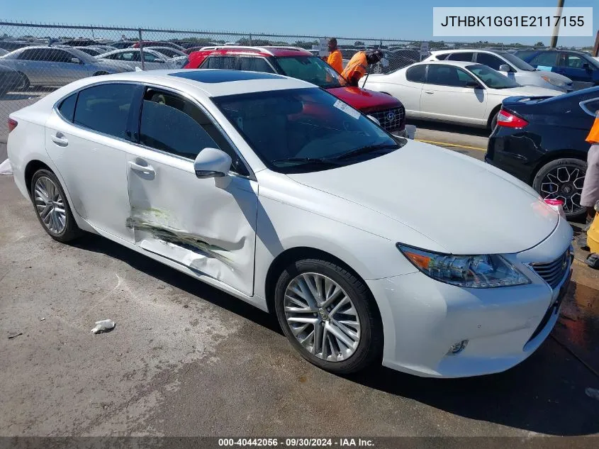 JTHBK1GG1E2117155 2014 Lexus Es 350