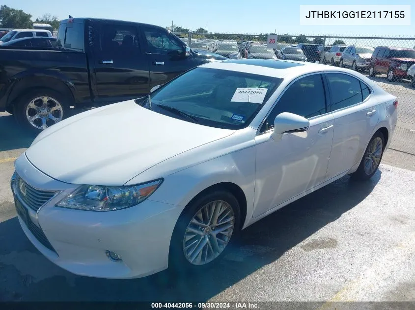 JTHBK1GG1E2117155 2014 Lexus Es 350