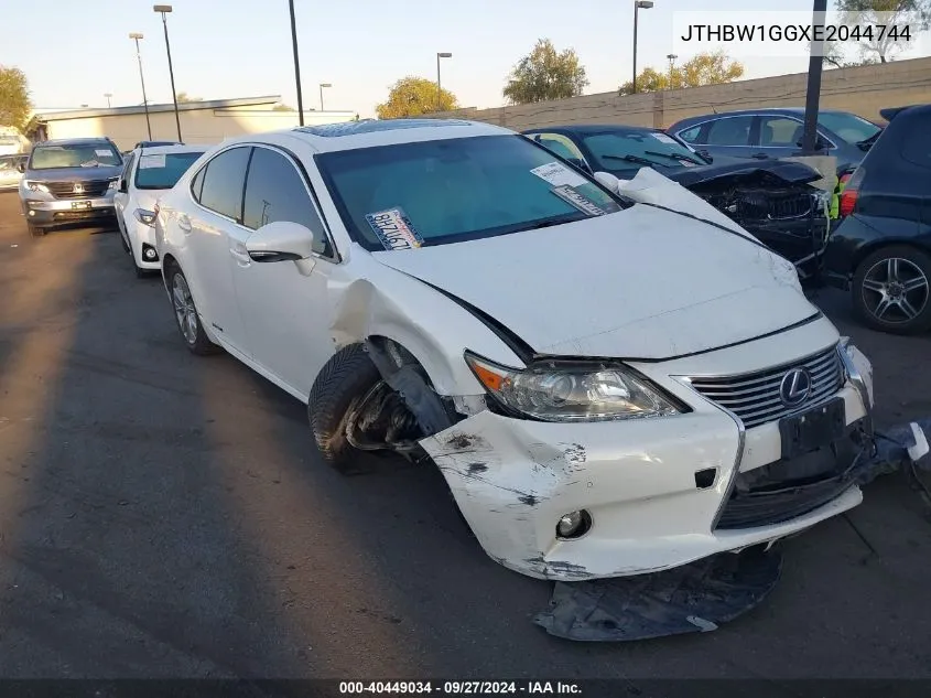 2014 Lexus Es 300H VIN: JTHBW1GGXE2044744 Lot: 40449034