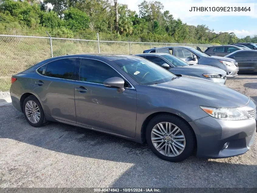 JTHBK1GG9E2138464 2014 Lexus Es 350