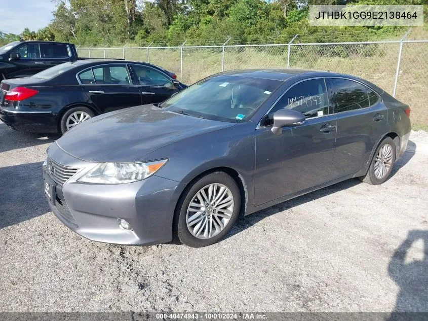 JTHBK1GG9E2138464 2014 Lexus Es 350