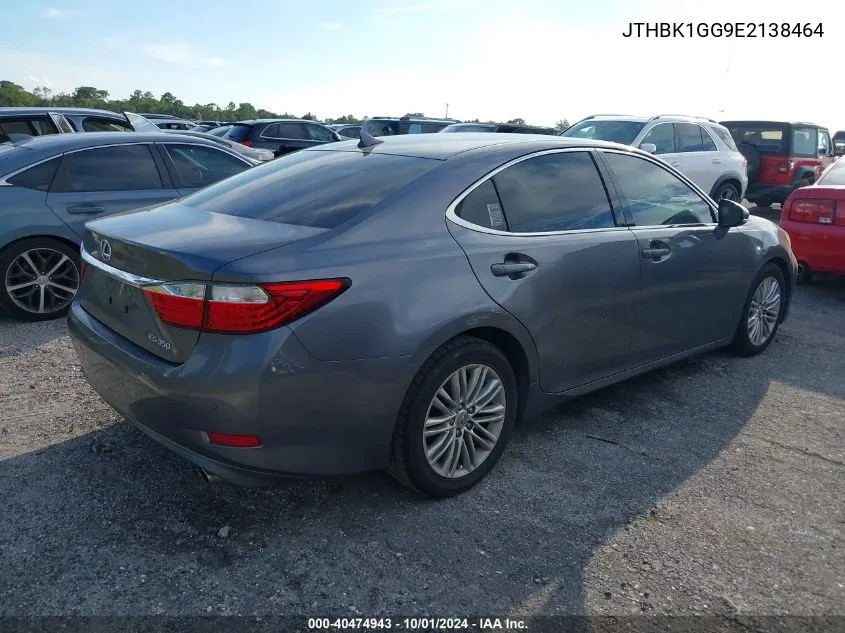 JTHBK1GG9E2138464 2014 Lexus Es 350