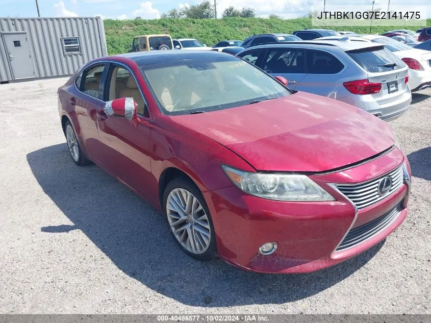 2014 Lexus Es 350 VIN: JTHBK1GG7E2141475 Lot: 40486577