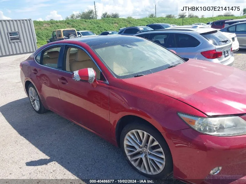 JTHBK1GG7E2141475 2014 Lexus Es 350