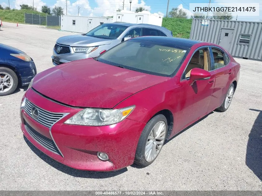 JTHBK1GG7E2141475 2014 Lexus Es 350