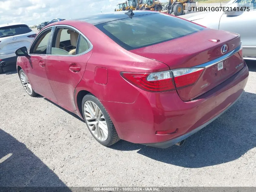 2014 Lexus Es 350 VIN: JTHBK1GG7E2141475 Lot: 40486577