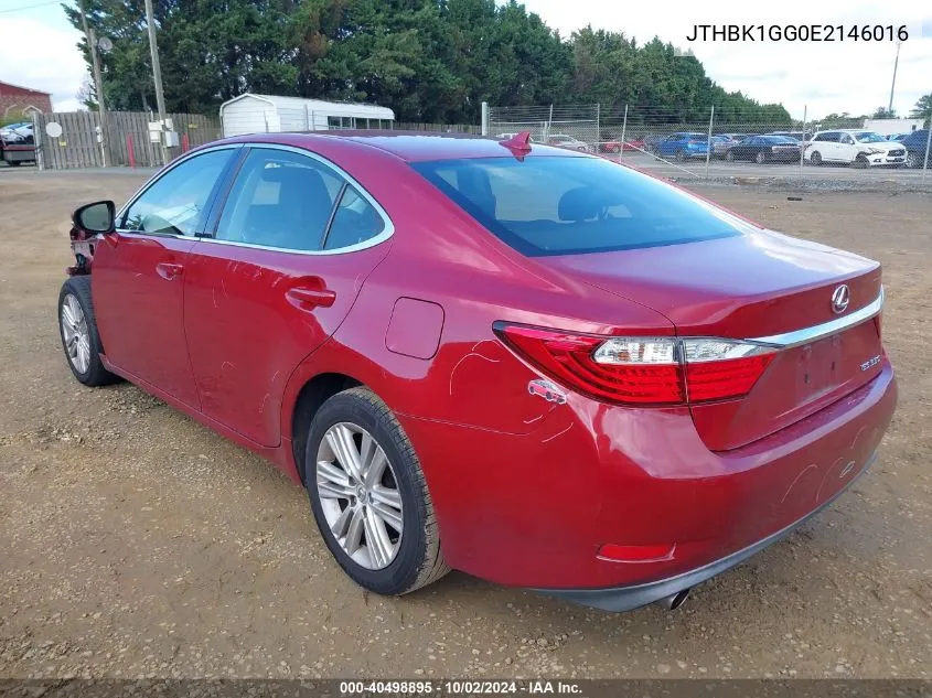 2014 Lexus Es 350 VIN: JTHBK1GG0E2146016 Lot: 40498895