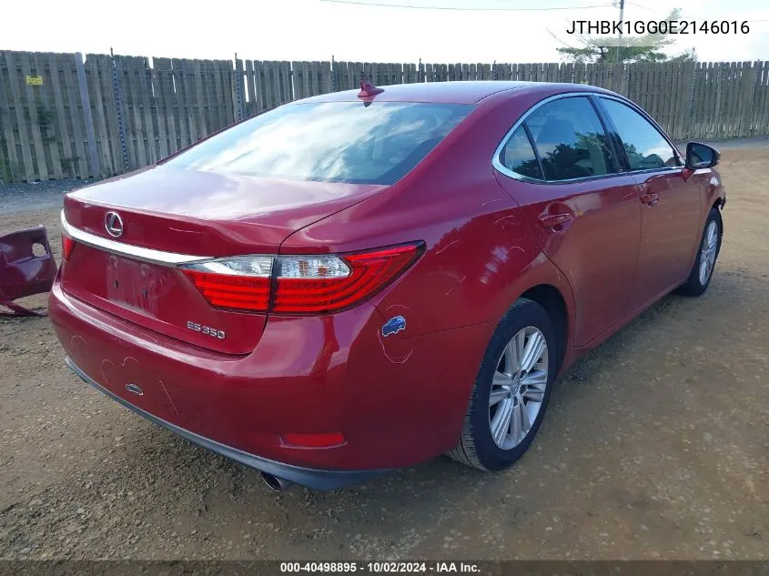 2014 Lexus Es 350 VIN: JTHBK1GG0E2146016 Lot: 40498895