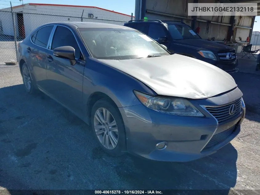 JTHBK1GG4E2132118 2014 Lexus Es 350