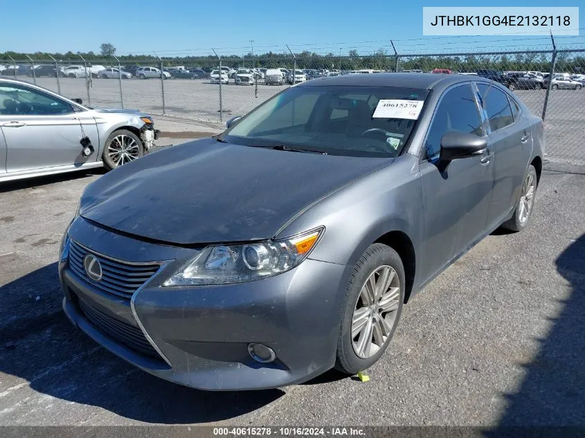 JTHBK1GG4E2132118 2014 Lexus Es 350