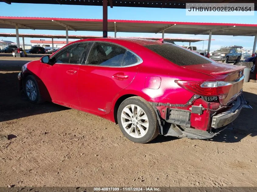 2014 Lexus Es 300H VIN: JTHBW1GG2E2047654 Lot: 40817399