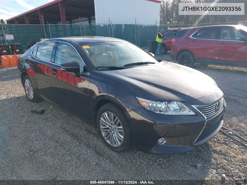 JTHBK1GGXE2093356 2014 Lexus Es 350