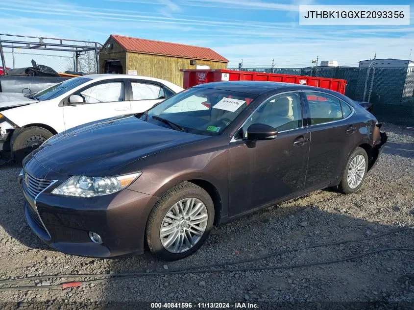 JTHBK1GGXE2093356 2014 Lexus Es 350