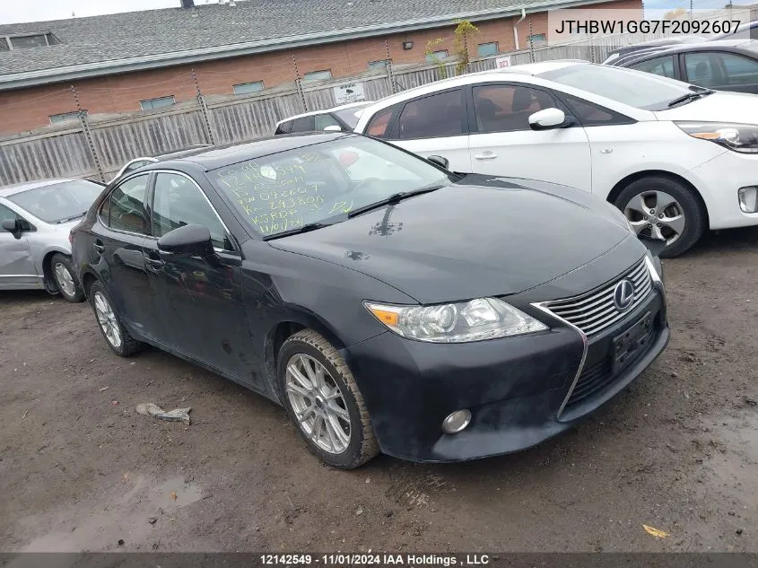 2015 Lexus Es 300H 300H VIN: JTHBW1GG7F2092607 Lot: 12142549