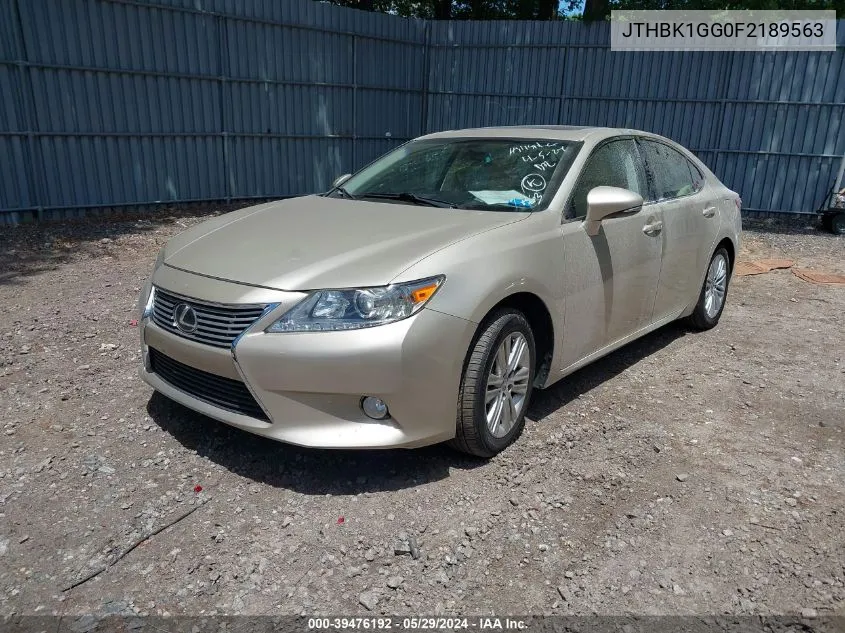 JTHBK1GG0F2189563 2015 Lexus Es 350