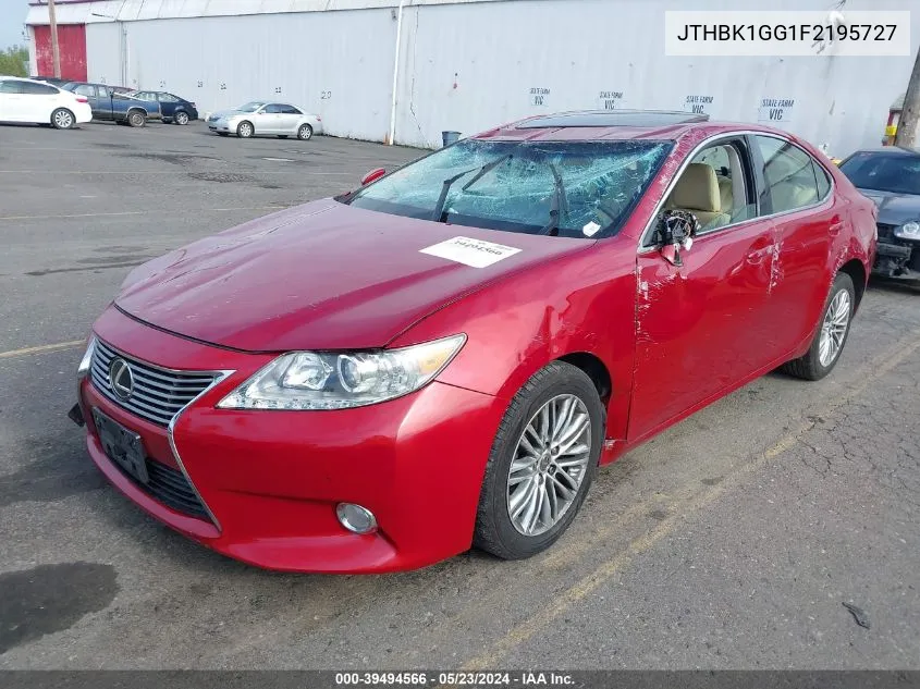 2015 Lexus Es 350 VIN: JTHBK1GG1F2195727 Lot: 39494566