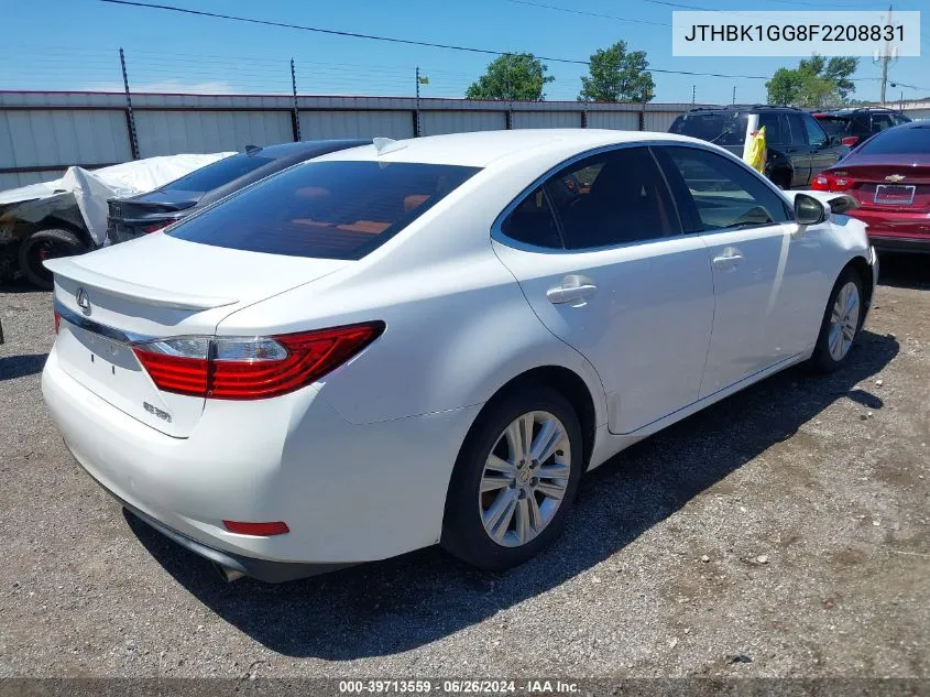 2015 Lexus Es 350 VIN: JTHBK1GG8F2208831 Lot: 39713559