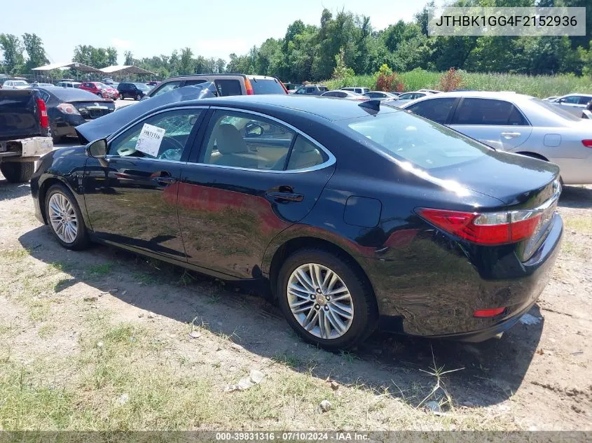 JTHBK1GG4F2152936 2015 Lexus Es 350