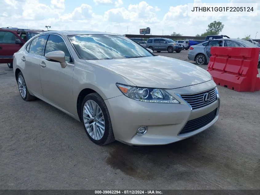 JTHBK1GG1F2205124 2015 Lexus Es 350