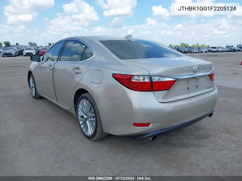 JTHBK1GG1F2205124 2015 Lexus Es 350