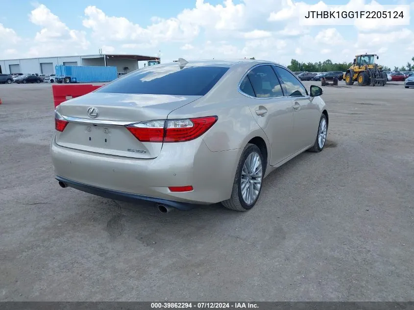 2015 Lexus Es 350 VIN: JTHBK1GG1F2205124 Lot: 39862294