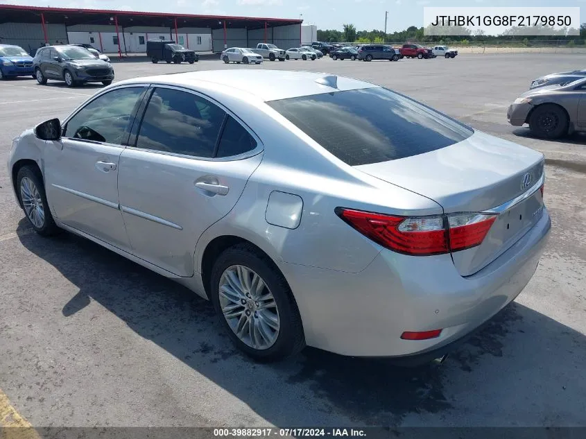 JTHBK1GG8F2179850 2015 Lexus Es 350