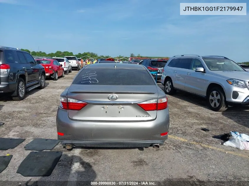 2015 Lexus Es 350 VIN: JTHBK1GG1F2179947 Lot: 39998830