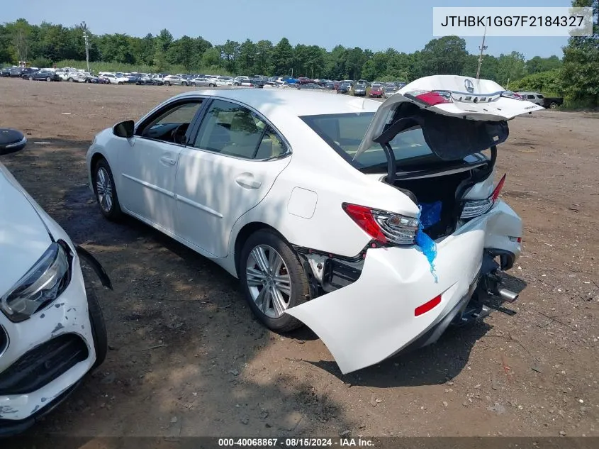 2015 Lexus Es 350 VIN: JTHBK1GG7F2184327 Lot: 40068867