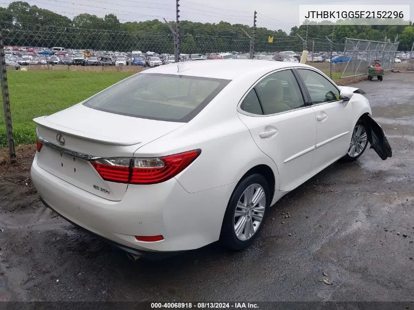 2015 Lexus Es 350 VIN: JTHBK1GG5F2152296 Lot: 40068918