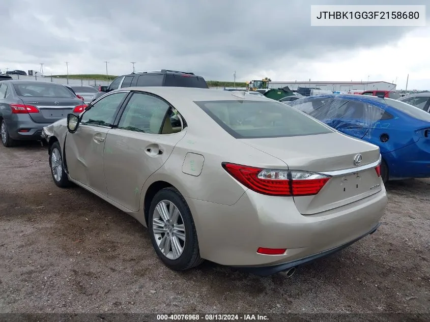 2015 Lexus Es 350 VIN: JTHBK1GG3F2158680 Lot: 40076968