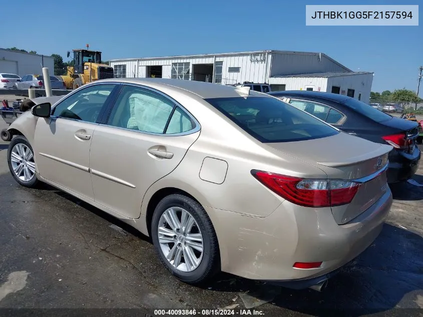 2015 Lexus Es 350 VIN: JTHBK1GG5F2157594 Lot: 40093846