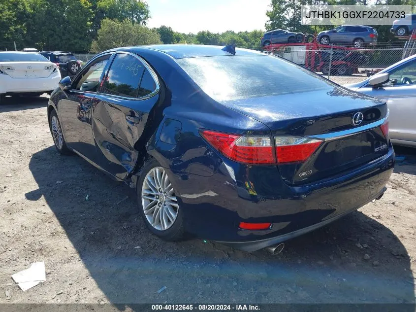 2015 Lexus Es 350 VIN: JTHBK1GGXF2204733 Lot: 40122645