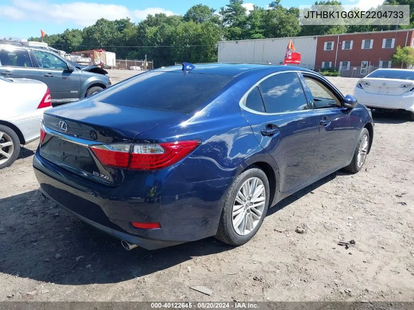 2015 Lexus Es 350 VIN: JTHBK1GGXF2204733 Lot: 40122645